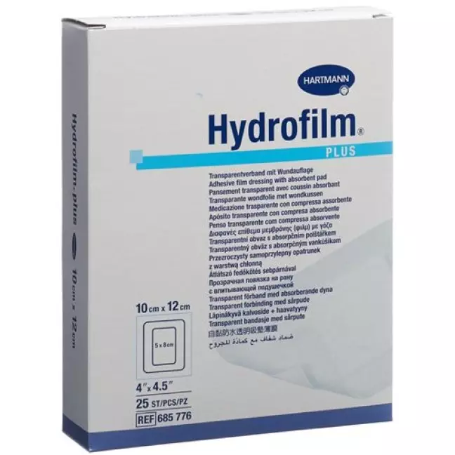 Hydrofilm Plus Wundverband Film 10x12см Steril 25 штук Hydrofilm Plus Wundverband Film 10x12см Steril 25 штук