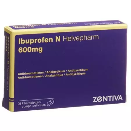 Ibuprofen N Helvepharm Filmtabl 600 мг 20 шт Ibuprofen N Helvepharm Filmtabl 600 мг 20 шт