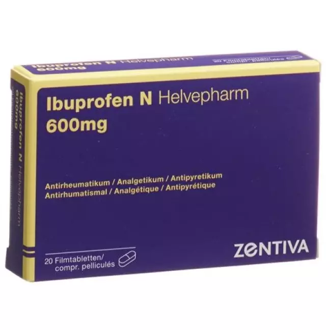 Ibuprofen N Helvepharm Filmtabl 600 мг 20 шт Ibuprofen N Helvepharm Filmtabl 600 мг 20 шт