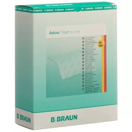 Пов'язка Askina Foam поролонова 5х7 см 10 шт Пов'язка Askina Foam поролонова 5х7 см 10 шт