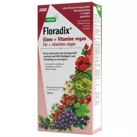 Floradix VEGAN 500 мл + THIN без вітаміну B12 для веганів