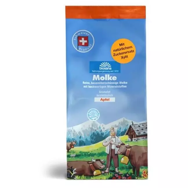 BIOSANA Whey Gran Яблуко заправний пакет 1 кг BIOSANA Whey Gran Яблуко заправний пакет 1 кг