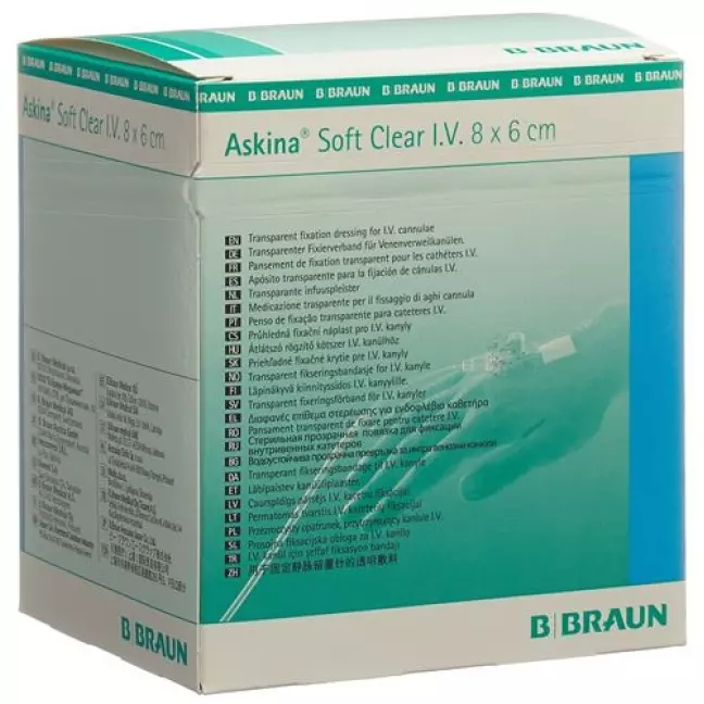 Фіксатор канюлі Askina Soft Clear 6х8 см 50 шт