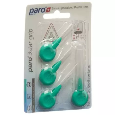 PARO 3STAR-GRIP 4,5 мм середній зелений цилін 4 шт PARO 3STAR-GRIP 4,5 мм середній зелений цилін 4 шт