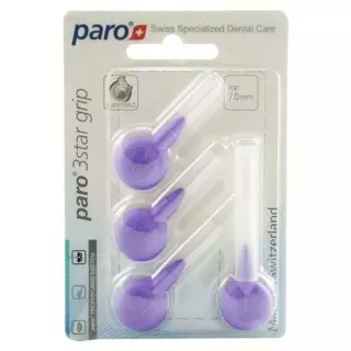 PARO 3STAR-GRIP 7мм середньо-грубий фіолетовий 4 шт