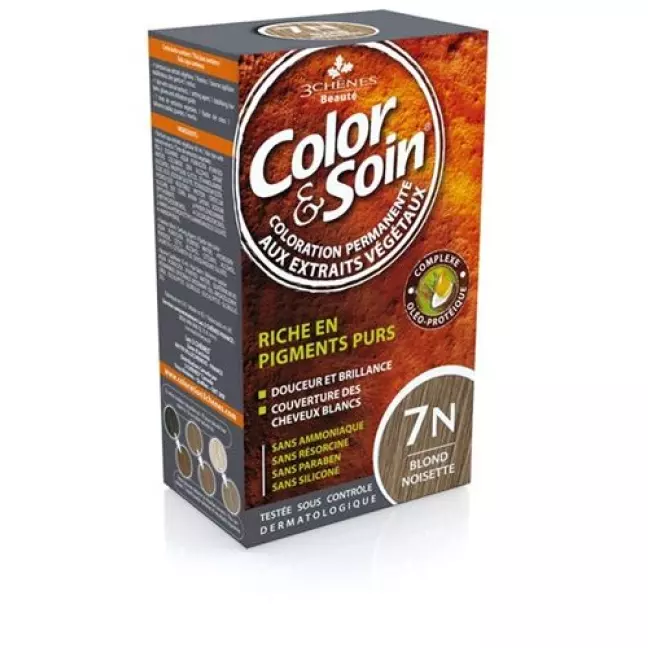 Color & Soin Coloration 7N blonde noisette 135 мл