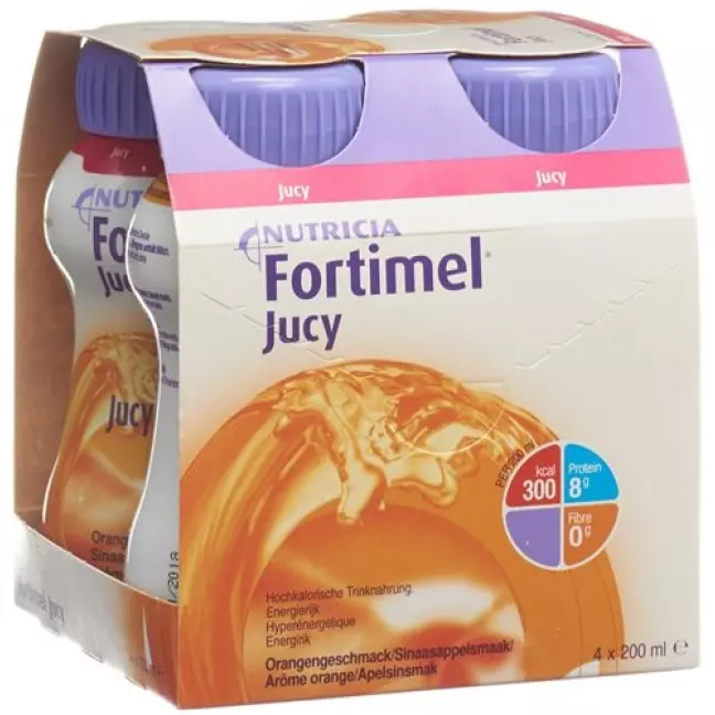 Fortimel Jucy Orange 4 пляшки 200 мл Fortimel Jucy Orange 4 пляшки 200 мл
