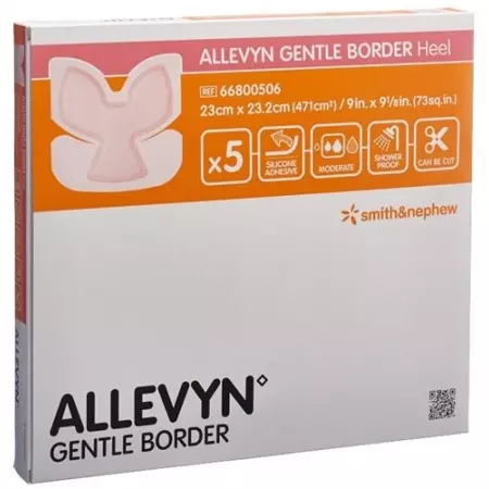 Allevyn Gentle Border Heel 23x23.2см 5 шт