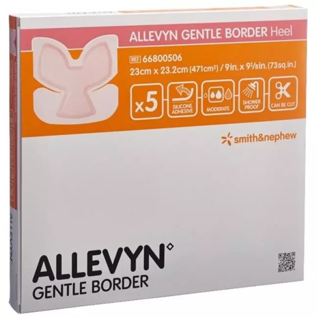 Allevyn Gentle Border Heel 23x23.2см 5 шт