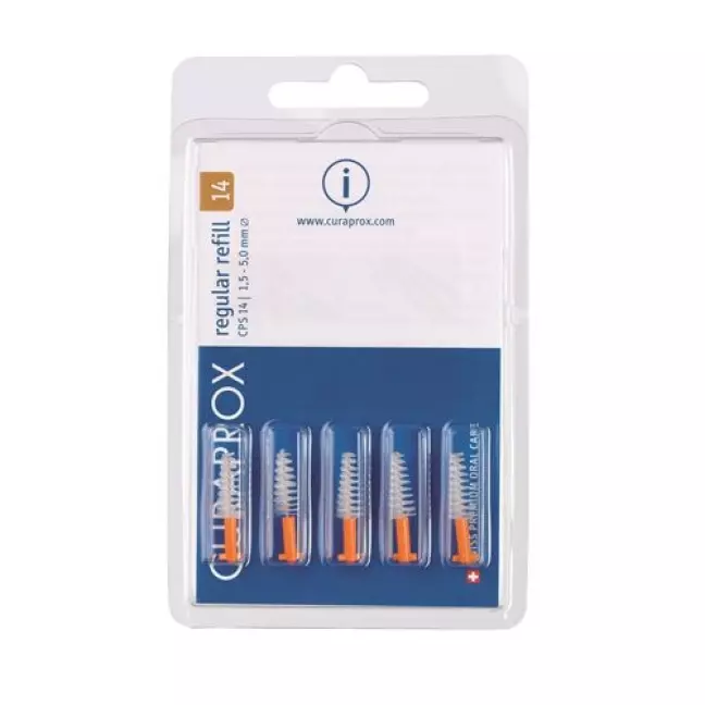 Curaprox CPS 14 Regular міжзубна щітка помаранчева 5 шт Curaprox CPS 14 Regular міжзубна щітка помаранчева 5 шт