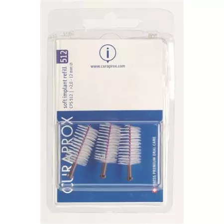 Curaprox CPS 512 Soft Implant Interdental Brush фіолетовий 3 шт