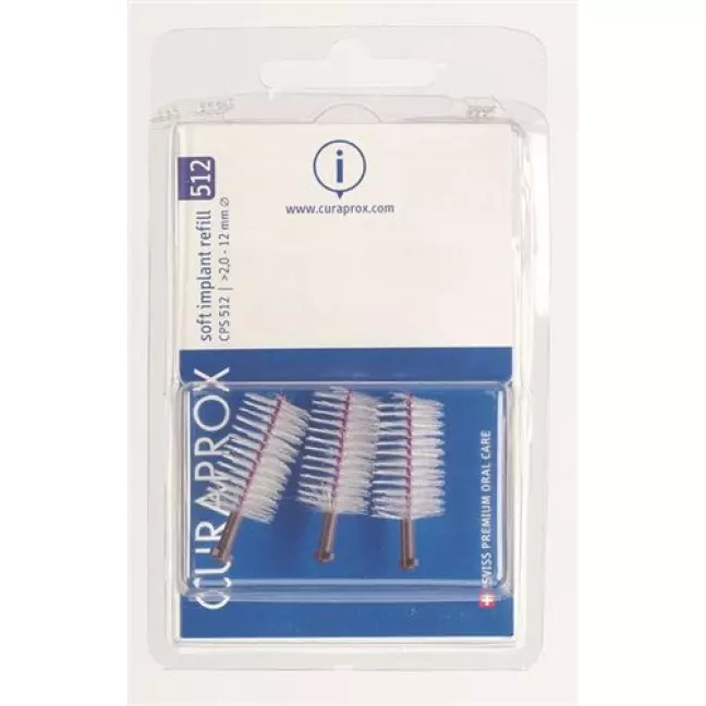 Curaprox CPS 512 Soft Implant Interdental Brush фіолетовий 3 шт
