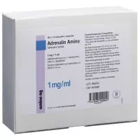 Adrenaline Amino Inj Lös 1 mg/ml 100 Amp 1 ml