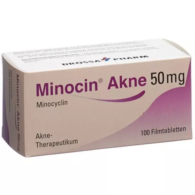 Minocin Acne Filmtablet 50 мг 100 шт Minocin Acne Filmtablet 50 мг 100 шт