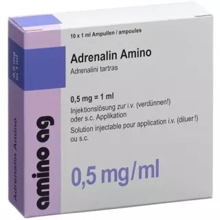 Adrenaline Amino Inj Lös 0,5 mg/ml 100 Amp 1 мл