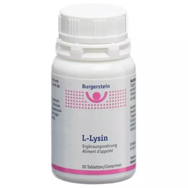 Burgerstein L-Lysine Tablets Ds 30 шт Burgerstein L-Lysine Tablets Ds 30 шт