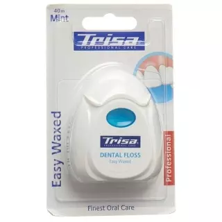 Зубна нитка Trisa 40м Easy Waxed