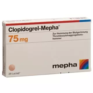 Клопідогрель-Мефа Лактаб 75 мг 28 шт
