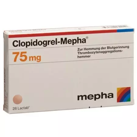Клопідогрель-Мефа Лактаб 75 мг 28 шт