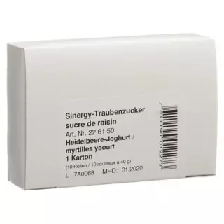 Йогурт Sinergy декстроза чорничний 10 х 40 г