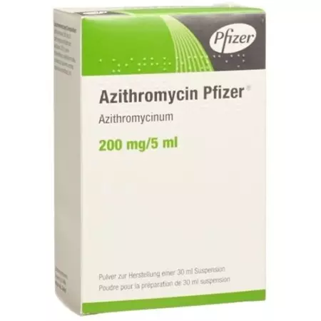 Азитроміцин Pfizer Plv 200 мг/5 мл для суспензії Азитроміцин Pfizer Plv 200 мг/5 мл для суспензії