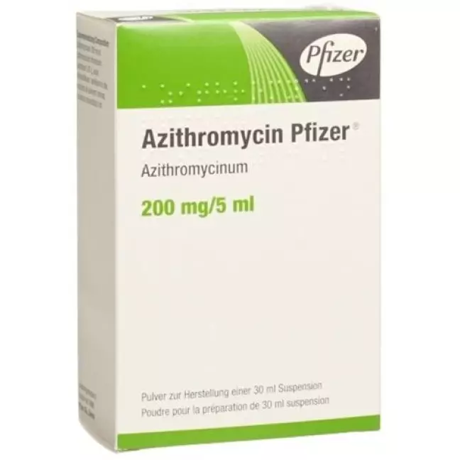 Азитроміцин Pfizer Plv 200 мг/5 мл для суспензії Азитроміцин Pfizer Plv 200 мг/5 мл для суспензії