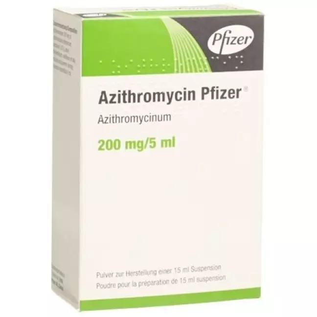 Azithromycin Pfizer 200 mg/5 ml 15 ml Azithromycin Pfizer 200 mg/5 ml 15 ml