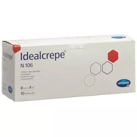 Бинти IVF Idealcrepe 4мх8см 10 шт Бинти IVF Idealcrepe 4мх8см 10 шт