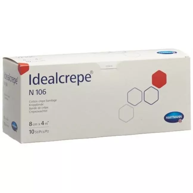 Бинти IVF Idealcrepe 4мх8см 10 шт Бинти IVF Idealcrepe 4мх8см 10 шт