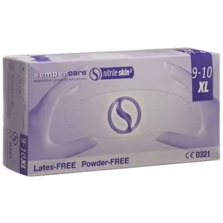 Sempercare Nitrile Skin Gloves XL неопудрені нестерильні 180 шт