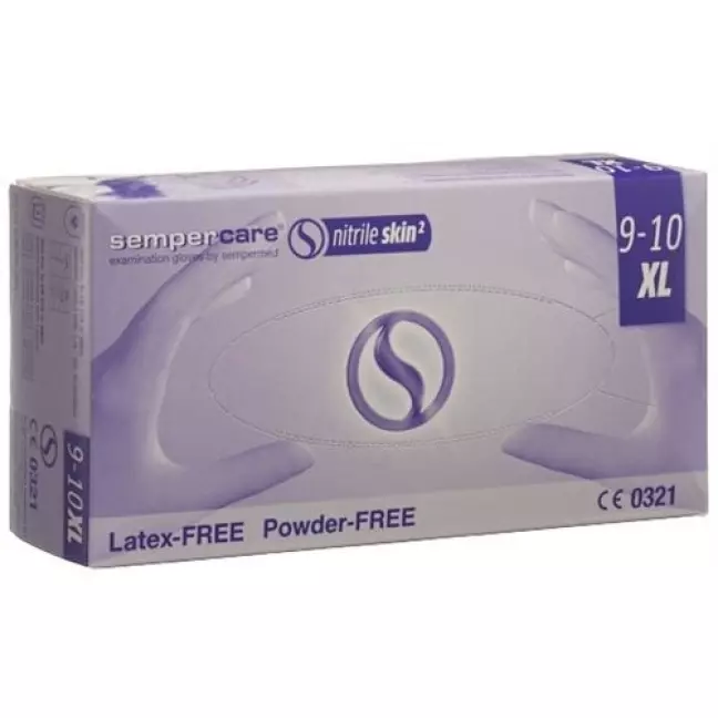 Sempercare Nitrile Skin Gloves XL неопудрені нестерильні 180 шт