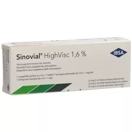Sinovial HighVisc Inj Lös 1,6% Fertspr 2 мл
