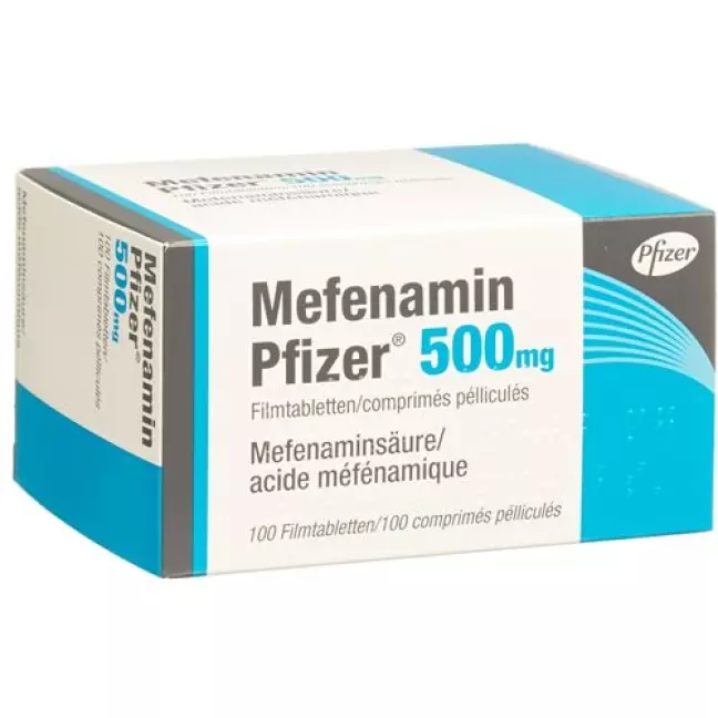 Мефенамін Pfizer Filmtabl 500 мг 100 шт Мефенамін Pfizer Filmtabl 500 мг 100 шт