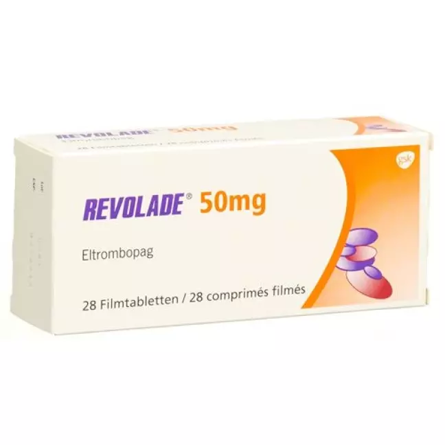 Revolade плівкова таблетка 50 мг 28 шт Revolade плівкова таблетка 50 мг 28 шт