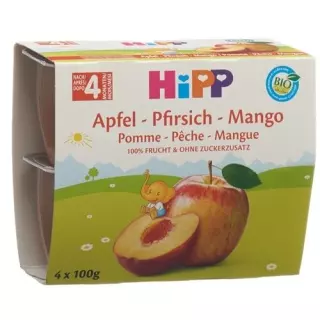 HIPP Fruit Break Яблуко-Персик-Манго 4 х 100 г