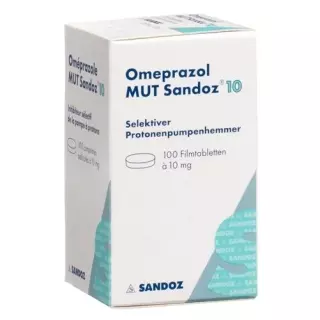 Омепразол MUT Sandoz Filmtabl 10 мг Ds 100 шт