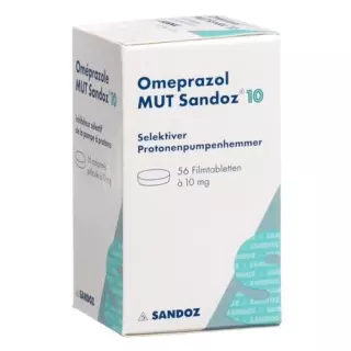 Омепразол MUT Sandoz Filmtabl 10 мг Ds 56 шт