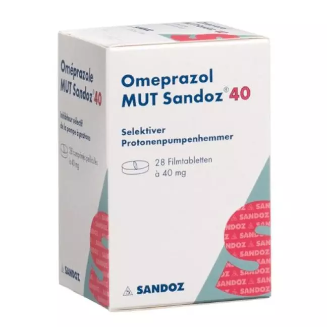 Омепразол MUT Sandoz Filmtabl 40 мг Ds 28 шт Омепразол MUT Sandoz Filmtabl 40 мг Ds 28 шт