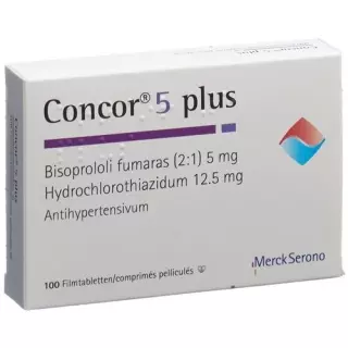 Concor 5 plus Lacktablel 5/12,5 мг 100 шт