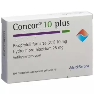 Concor 10 plus Lacktablel 10/25 мг 100 шт