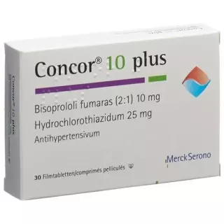 Concor 10 plus Lacktablel 10/25 мг 30 шт