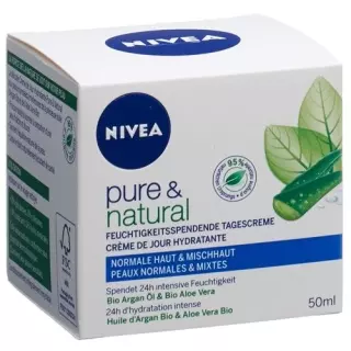 Nivea Pure&amp;Natural зволожуючий денний крем 50 мл