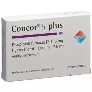 Concor 5 plus Lacktablel 5/12,5 мг 30 шт