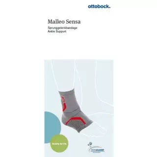 Бандаж для щиколотки MALLEO SENSA XS лівий перламутрово-сірий