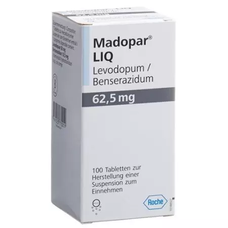 Мадопар LIQ таблетки 62,5 мг DS 100 шт Мадопар LIQ таблетки 62,5 мг DS 100 шт
