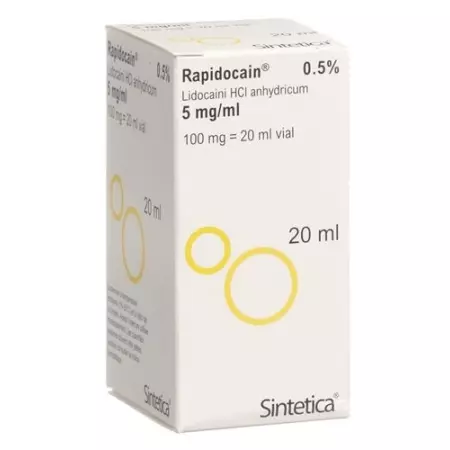 Rapidocaine 0,5% Inj Lös 100 мг/20 мл без консервантів Vi
