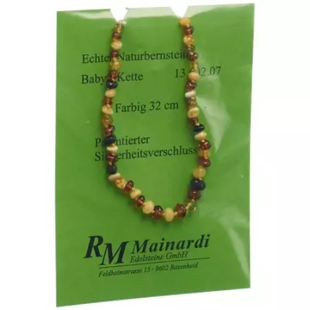 Mainardi янтарь Babykette Farbig 32см Sicherheitsverschluss Mainardi янтарь Babykette Farbig 32см Sicherheitsverschluss