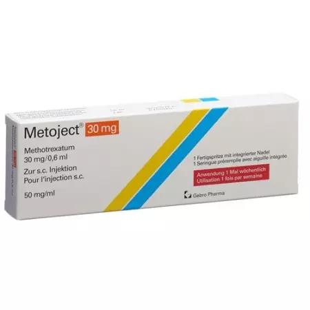Metoject Inj Lös 30 мг/0,6 мл Ферцпр 0,6 мл Metoject Inj Lös 30 мг/0,6 мл Ферцпр 0,6 мл