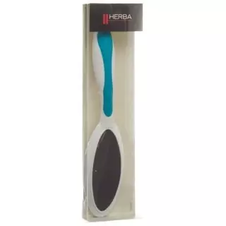 Подвійна пилка Herba груба та тонка 20 см soft touch blue