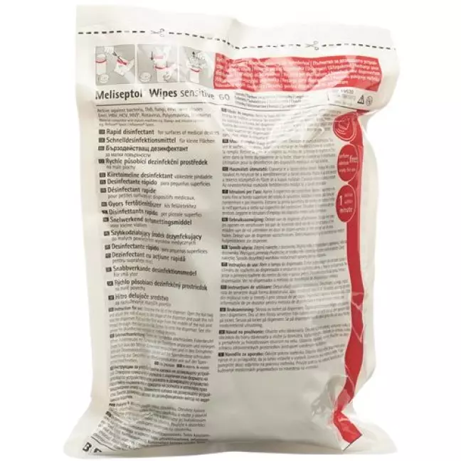 Meliseptol Wipes чутлива упаковка